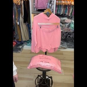 Zenana Outfitters Pink Lounge Set